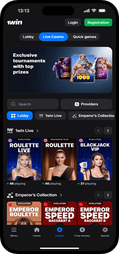 1Win Casino Live Games